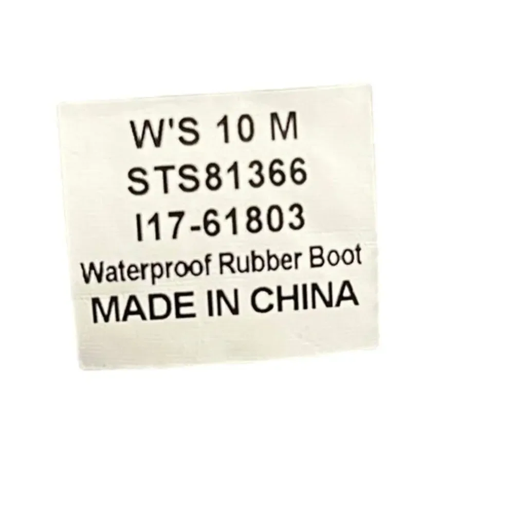 Womens Sperry STS81366 Side Zip Waterproof Rubber Snow Duck Boot Size 10M Gray - Picture 6 of 6